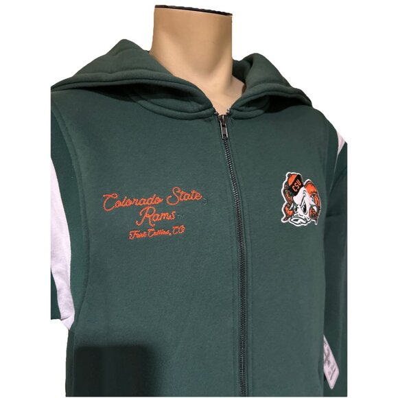 Colorado State CSU RAMS Aggies Logo Full Zip Mens Jacket L NCAA NEW Colosseum - Picture 3 of 15